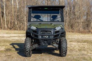 Polaris Ranger 800 XP EPS LE Winch Mount - Rough Country - Dual Bolt Patterns, 3,500lb-5,000lb - Black - 2012 Polaris Ranger 800 XP EPS LE Winch Mount - Rough Country - Dual Bolt Patterns, 3,500lb-5,000lb - Black - 2012